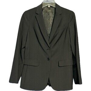 NWOT Talbots Women's Sz 2 Navy BLAZER Wool Blend Executive Office